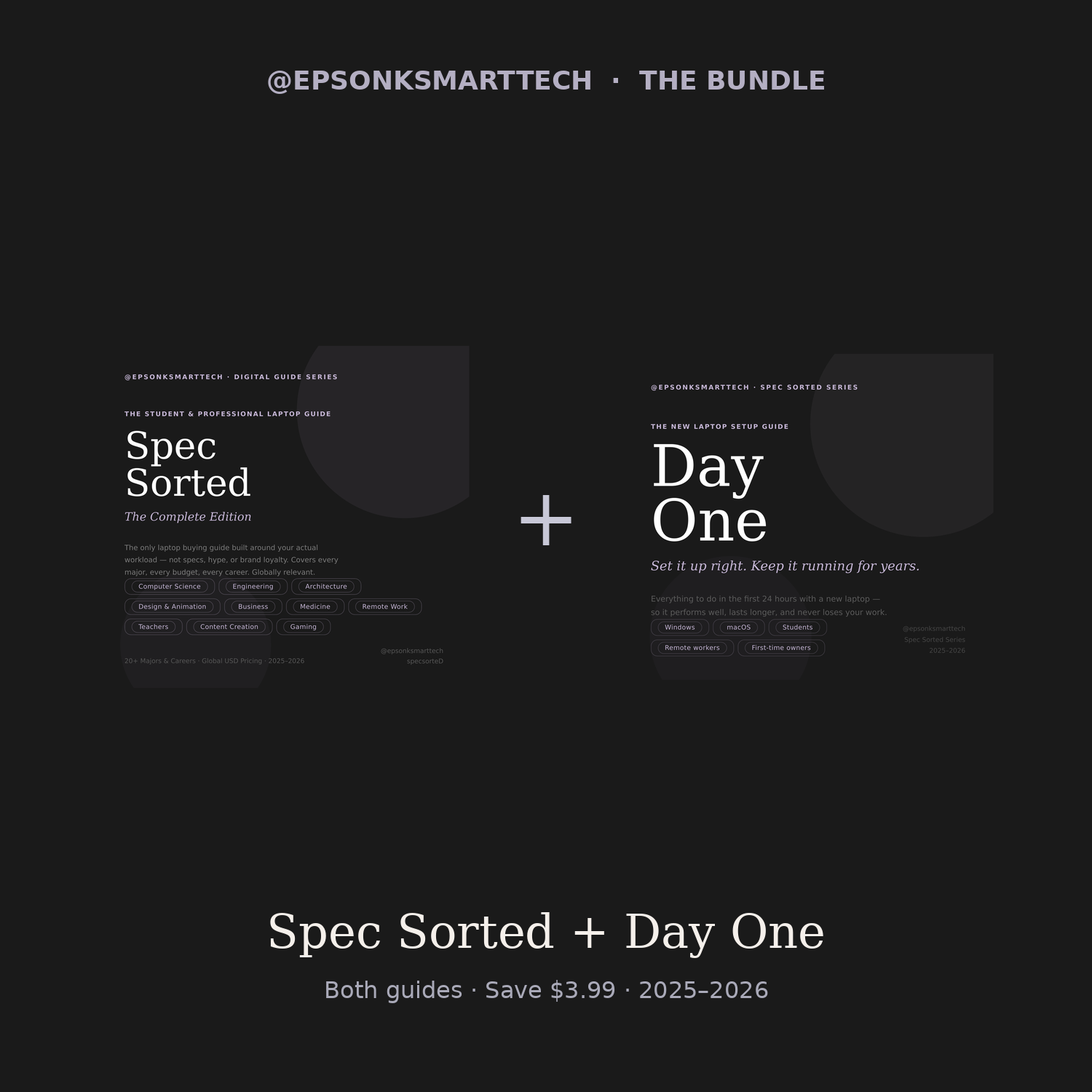 Spec Sorted Series — Buying Guide + Setup Bundle | 2025–2026