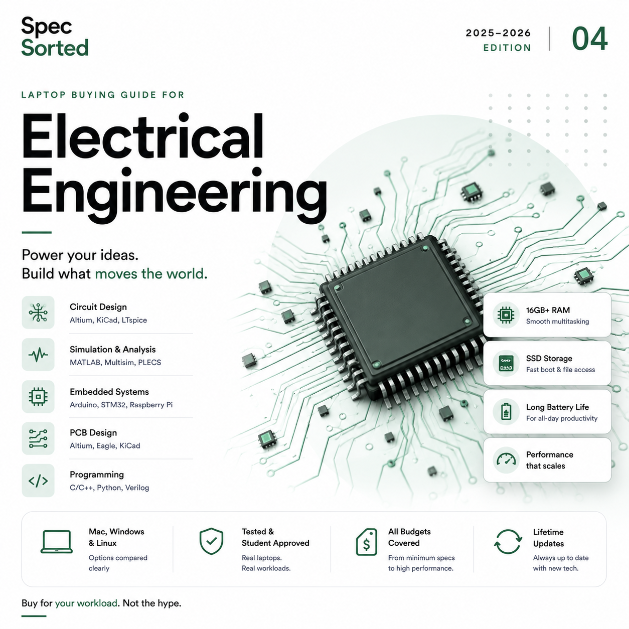 Spec Sorted — The Electrical Engineering Student's Laptop Guide | 2025–2026 PDF