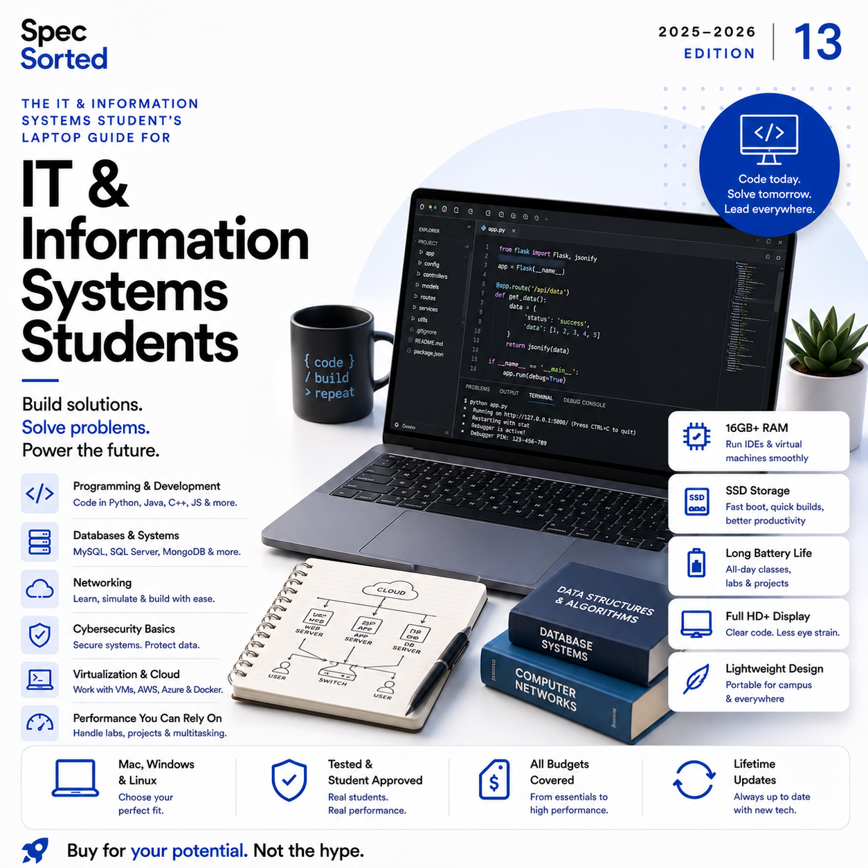 Spec Sorted — The IT &amp; Information Systems Student's Laptop Guide | 2025–2026 PDF