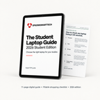 Refined Student Laptop Guide digital mockup