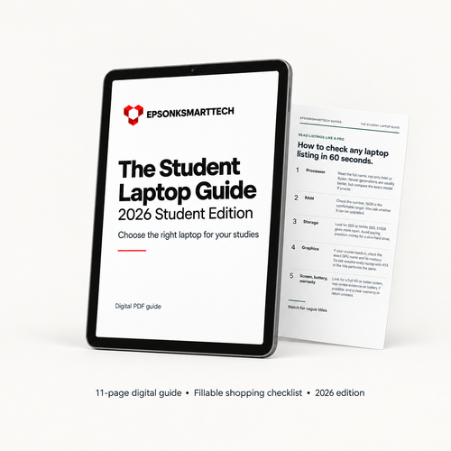 Refined Student Laptop Guide digital mockup