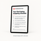 Regenerated shopping-checklist mockup