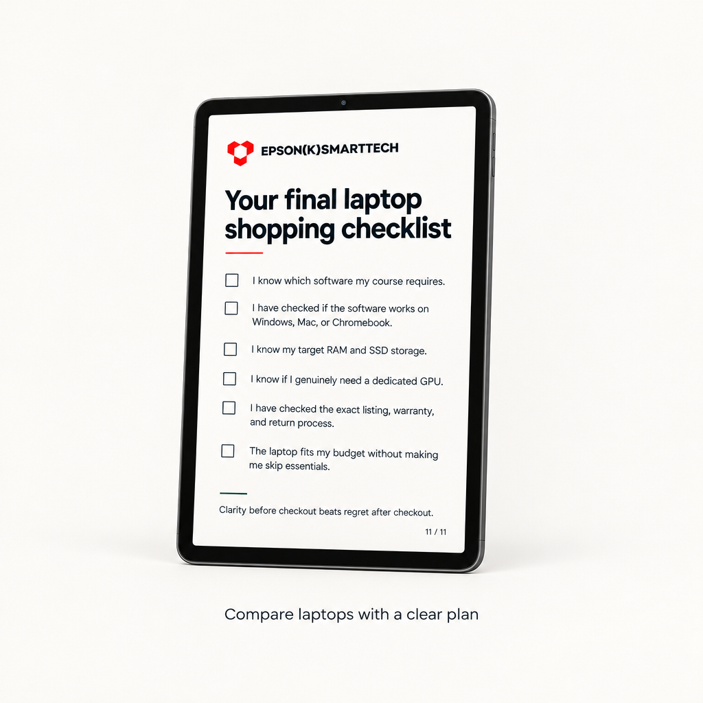 Regenerated shopping-checklist mockup